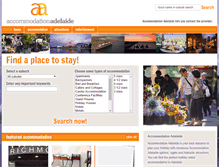 Tablet Screenshot of accommodationadelaide.net.au